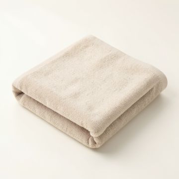 Ash Bend Bath Towel - Beige (synthetic illustration; no displayed measurements)