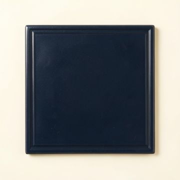 Reed Branch Uninstalled Square Decorative Tile - Navy (synthetic illustration; no displayed measurements)