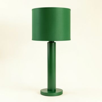 Cove Canyon Floor Lamp With A Plain Fabric Shade - Green (synthetic illustration; no displayed measurements)