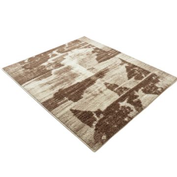 Midge Abstract Tufted Wool Brown/Beige Area Rug