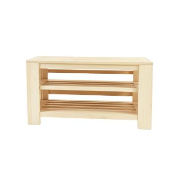Holly Dale Shoe Storage Bench - Ivory