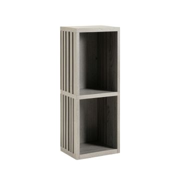 Ash Bluff Narrow Cubby Tower - Gray