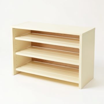 Summit Crest Shoe Storage Bench - Cream (synthetic illustration; no displayed measurements)