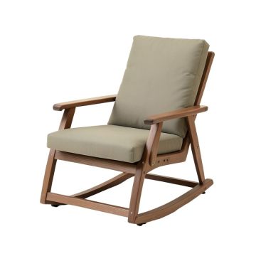 Siemens Outdoor Spring Rocking Chair With Cushions (synthetic illustration; no displayed measurements)