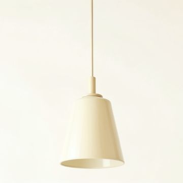 Willow Bluff Pendant Light Suspended From One Plain Cable - Cream (synthetic illustration; no displayed measurements)
