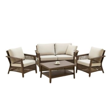 Straughter 5 Piece Sofa Seating Group With Cushions