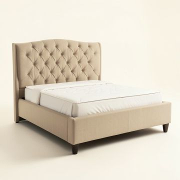 Aristil Queen Tufted Upholstered Standard Bed (synthetic illustration; no displayed measurements)