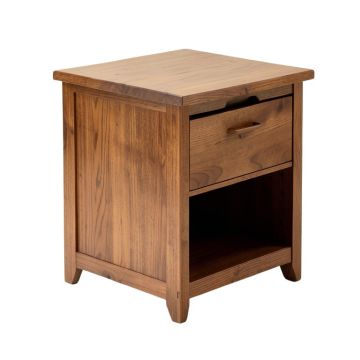 Nadeau Solid Wood End Table With Storage