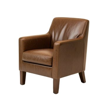 Mehaffey Leather Upholstered Dining Chair (synthetic illustration; no displayed measurements)
