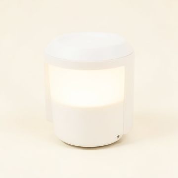 Chair White Plug-In Led Outdoor Floating Light (synthetic illustration; no displayed measurements)