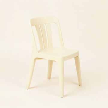 Moss Arc Small Chair - Ivory (synthetic illustration; no displayed measurements)