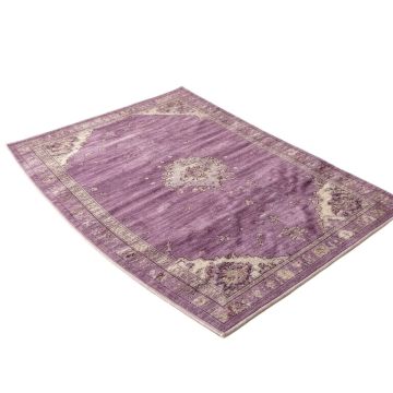 Medfield Plum , Vintage Abstract Purple Area Rug