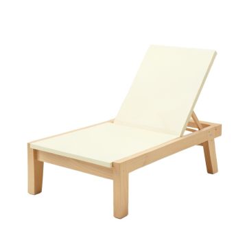 Oak Bridge Outdoor Lounge Chair - Cream
