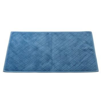 Maple Edge Bath Mat - Blue