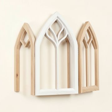 3 Piece Gothic Church Window Wall Décor Set (synthetic illustration; no displayed measurements)