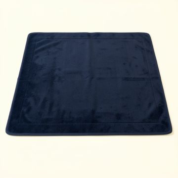 Holly Branch Bath Mat - Navy (synthetic illustration; no displayed measurements)