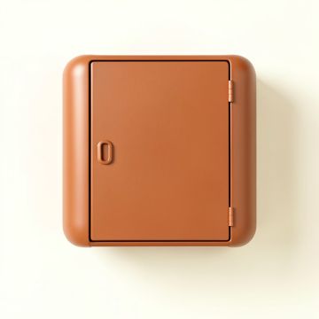 Linden Bluff Wall-Mounted Laundry Cabinet - Terracotta (synthetic illustration; no displayed measurements)