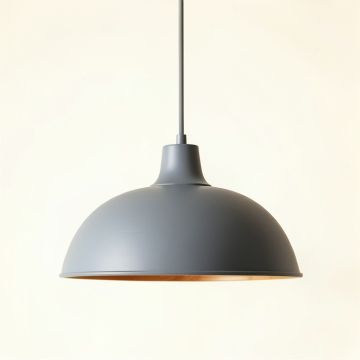 Shore Canyon Pendant Light Suspended From One Plain Cable - Gray (synthetic illustration; no displayed measurements)