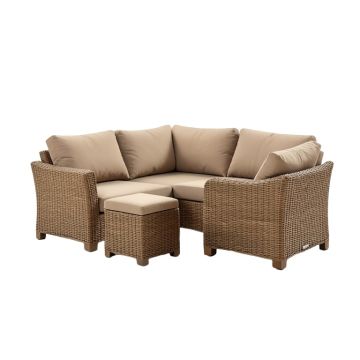 Phillipsville 4 Piece Rattan Sofa Seating Group With Cushions (synthetic illustration; no displayed measurements)