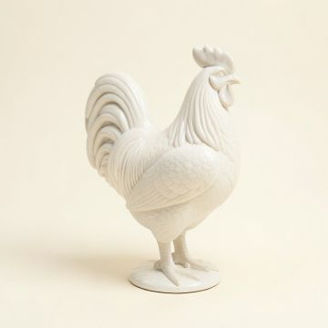 Perched Rooster Figurine (synthetic illustration; no displayed measurements)