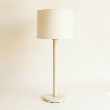 Elm Crossing Floor Lamp With A Plain Fabric Shade - Ivory (synthetic illustration; no displayed measurements)