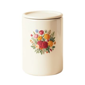 Rae Dunn Stem Print 3.5 Qt . Flour Canister