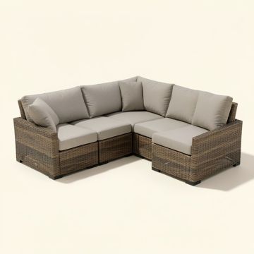 Kelly Outdoor Patio 3 Piece Sectional Seating Group With Cushions (synthetic illustration; no displayed measurements)