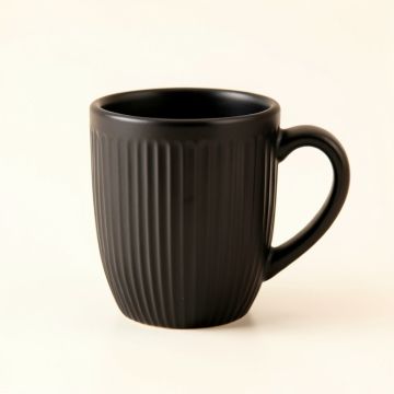 Shore Crossing Ceramic Mug - Black (synthetic illustration; no displayed measurements)