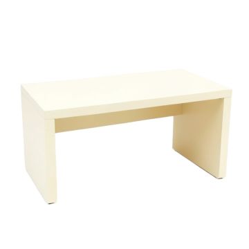 Aspen Bend Desktop Monitor Riser - Cream