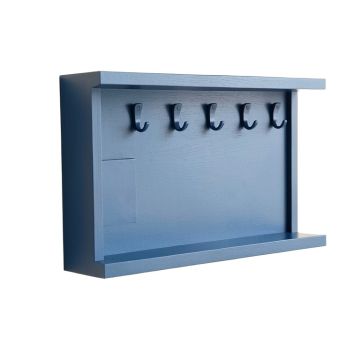 Vale Brook Wall-Mounted Entryway Organizer Shelf - Blue