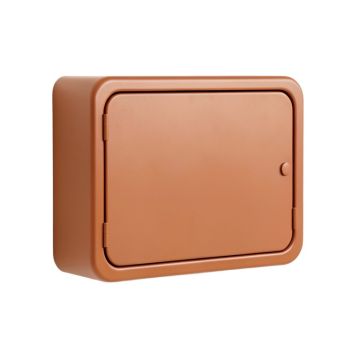 Laurel Bend Wall-Mounted Entry Cabinet - Terracotta