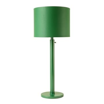 Cedar Brook Floor Lamp With A Plain Fabric Shade - Green