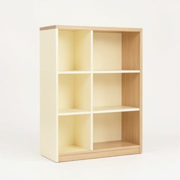 Clay Bend Freestanding Bookcase - Cream (synthetic illustration; no displayed measurements)
