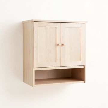 Ridge Bend Wall-Mounted Laundry Cabinet - Beige (synthetic illustration; no displayed measurements)