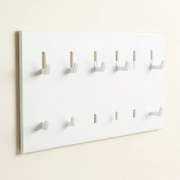 Brook Branch Empty Wall-Mounted Tool Organizer Panel - White (synthetic illustration; no displayed measurements)