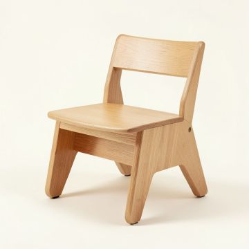 Gunnur Solid Wood Stacking Side Chair (synthetic illustration; no displayed measurements)