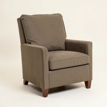 Huckins 29 '' Wide Polyester Wingback Chair (synthetic illustration; no displayed measurements)