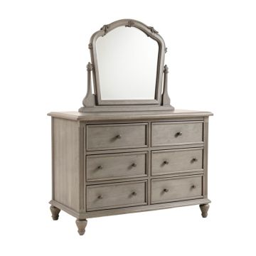 Kennison 7 Drawer Double Dresser With Mirror