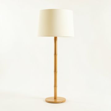Aspen Canyon Floor Lamp With A Plain Fabric Shade - Cream (synthetic illustration; no displayed measurements)
