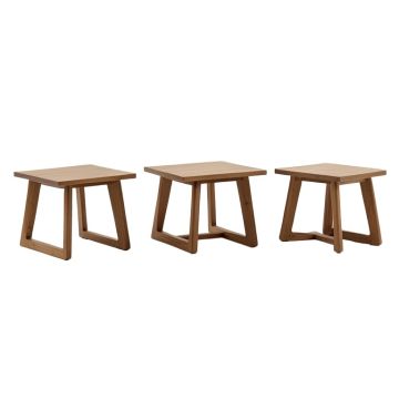 Audley Wood 3 Piece Coffee Table Set