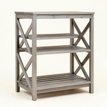 Bay Bluff Empty Seed-Starting Shelving Unit Without Lights - Gray (synthetic illustration; no displayed measurements)