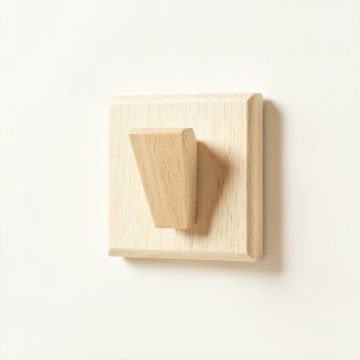Oak Crest Wall-Mounted Robe Hook - Ivory (synthetic illustration; no displayed measurements)