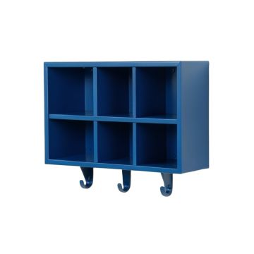 Reed Bluff Wall-Mounted Entryway Organizer Shelf - Blue (synthetic illustration; no displayed measurements)