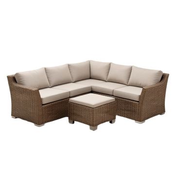 Merlyn 8 Piece Rattan Sectional Seating Group With Cushions , Patio Furniture Sets