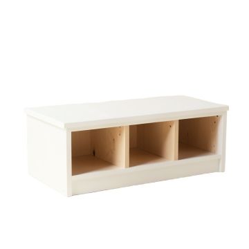 Aspen Crest Shoe Storage Bench - White