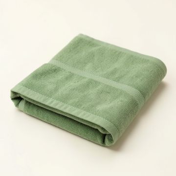 Vale Dell Bath Towel - Green (synthetic illustration; no displayed measurements)
