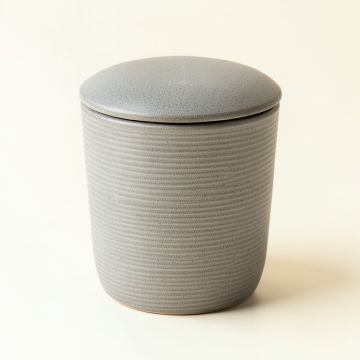 River Bridge Storage Canister With Lid - Gray (synthetic illustration; no displayed measurements)