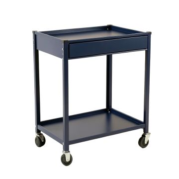 Clay Crest Empty Rolling Workshop Cart - Navy
