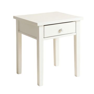 Slate Canyon Side Table - White