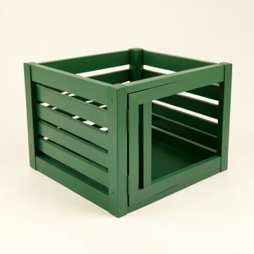 Holly Dale Empty Furniture-Style Pet Crate - Green (synthetic illustration; no displayed measurements)